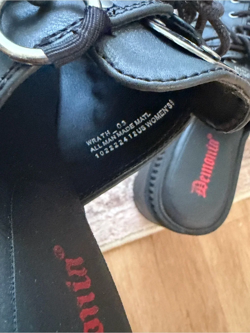 New Demonia Wrath 03 Platform Slide Sandles
